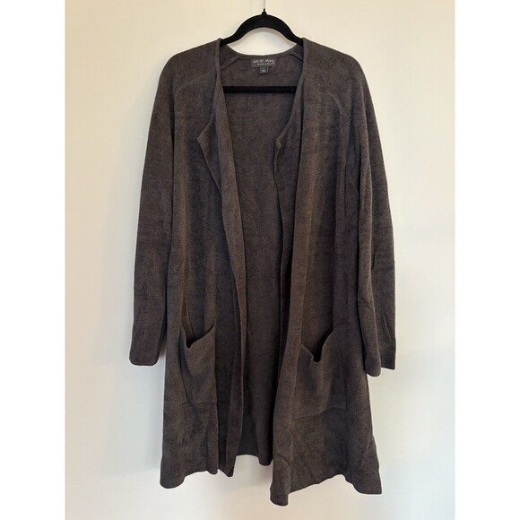 Barefoot Dreams CozyChic Ultra Lite® Long Cardigan gray size Large - Picture 4 of 8